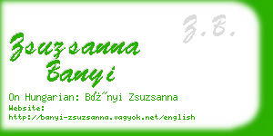 zsuzsanna banyi business card